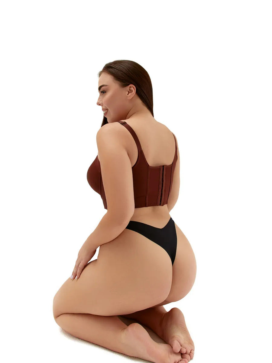 Women's Push Up Smoothing Bra Hide Back Fat Plus Size Bra