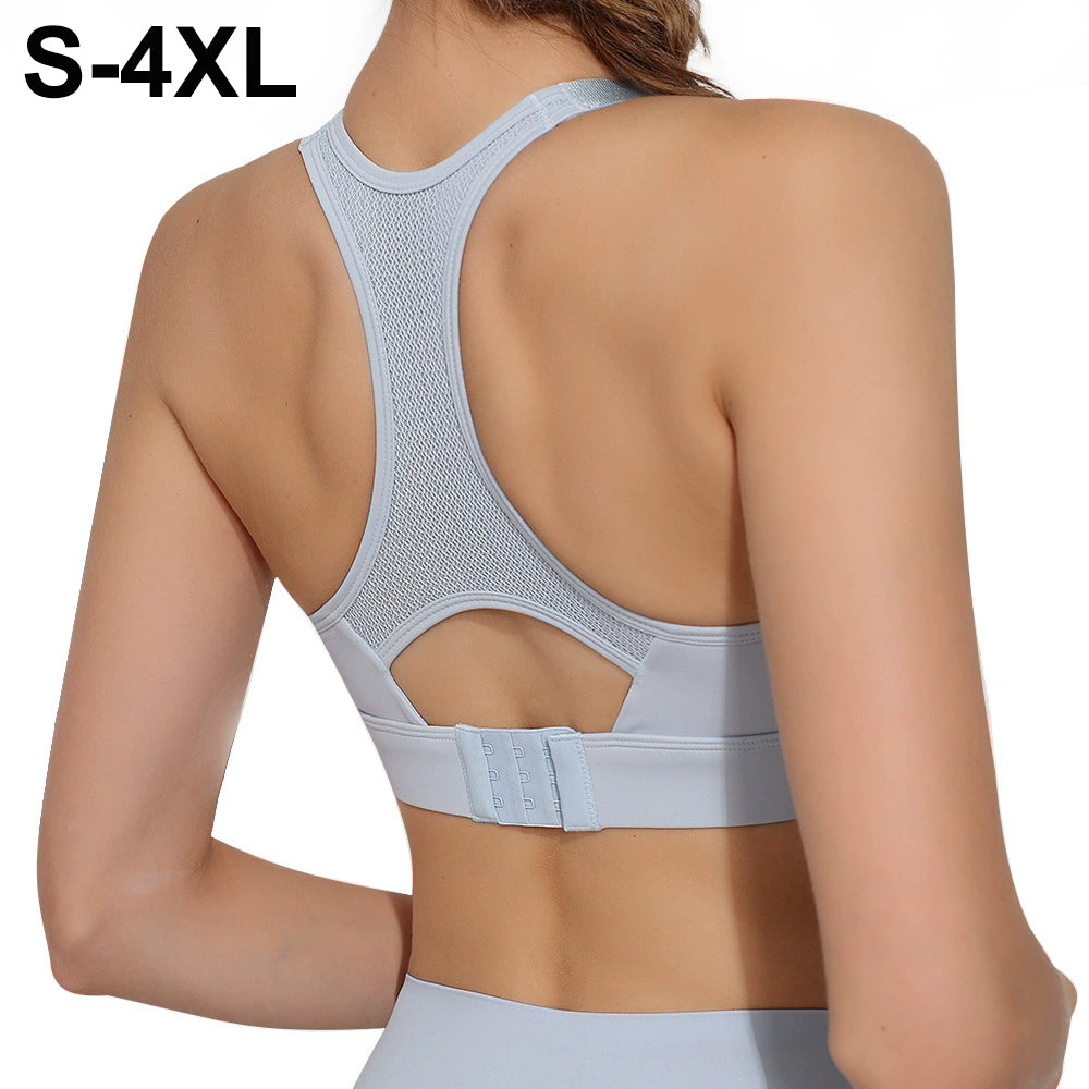 S-4XL Adjustable Straps Sports Bras for Women High Support High Impact