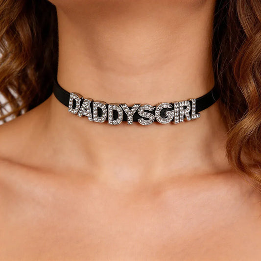 Customized Your Name PU Leather Choker Necklace