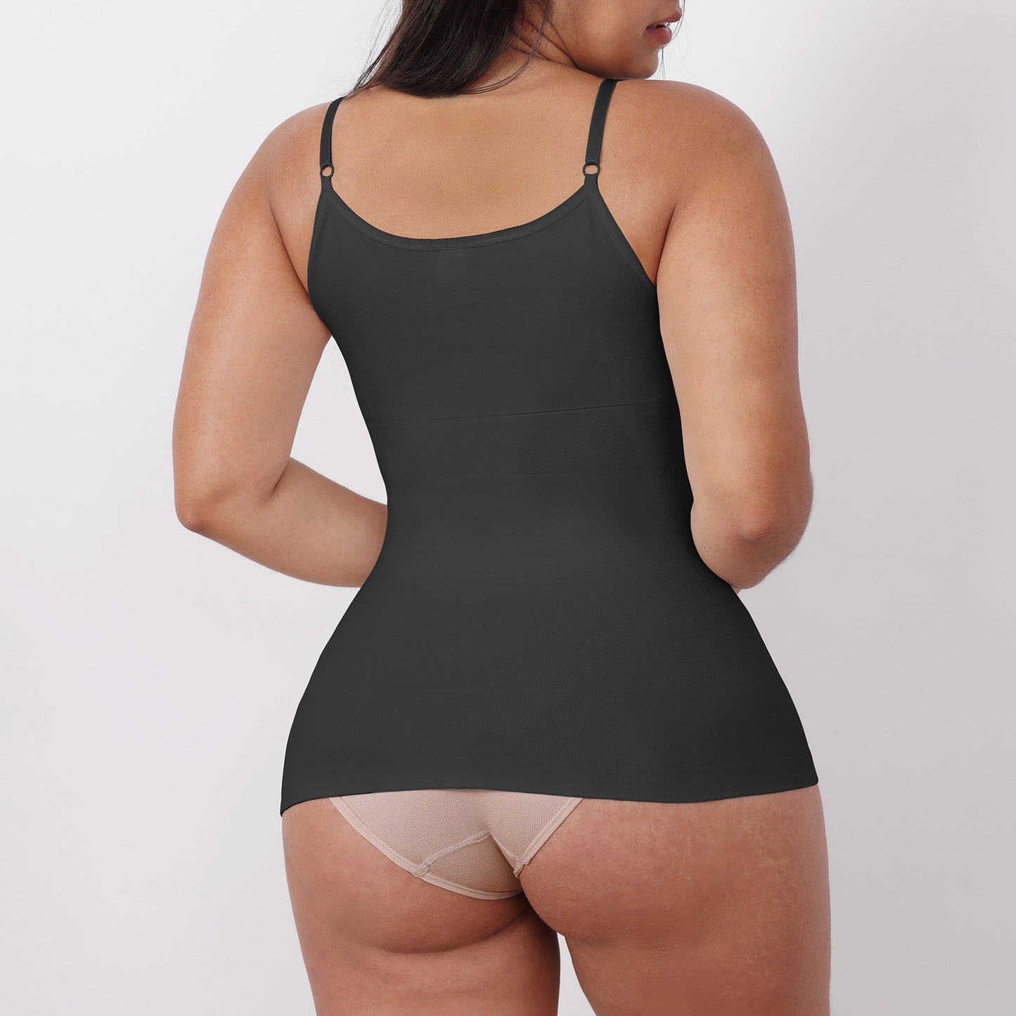 Womens Tops - Scoop Neck Tank Cami Body Shaper