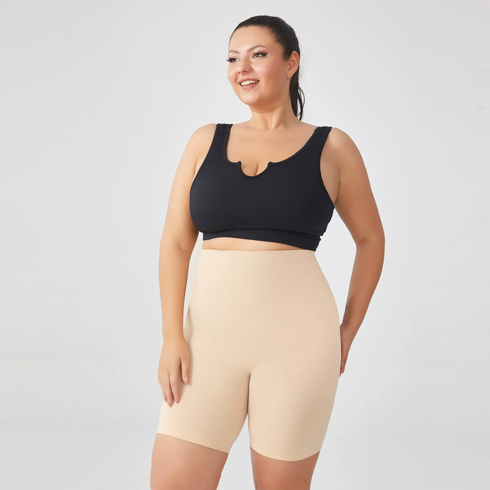 High Waist Mid-Thigh Tummy Control Bodysuit Panties