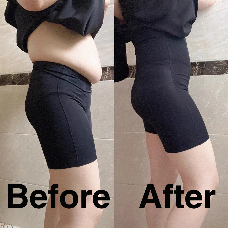High Waist Mid-Thigh Tummy Control Bodysuit Panties