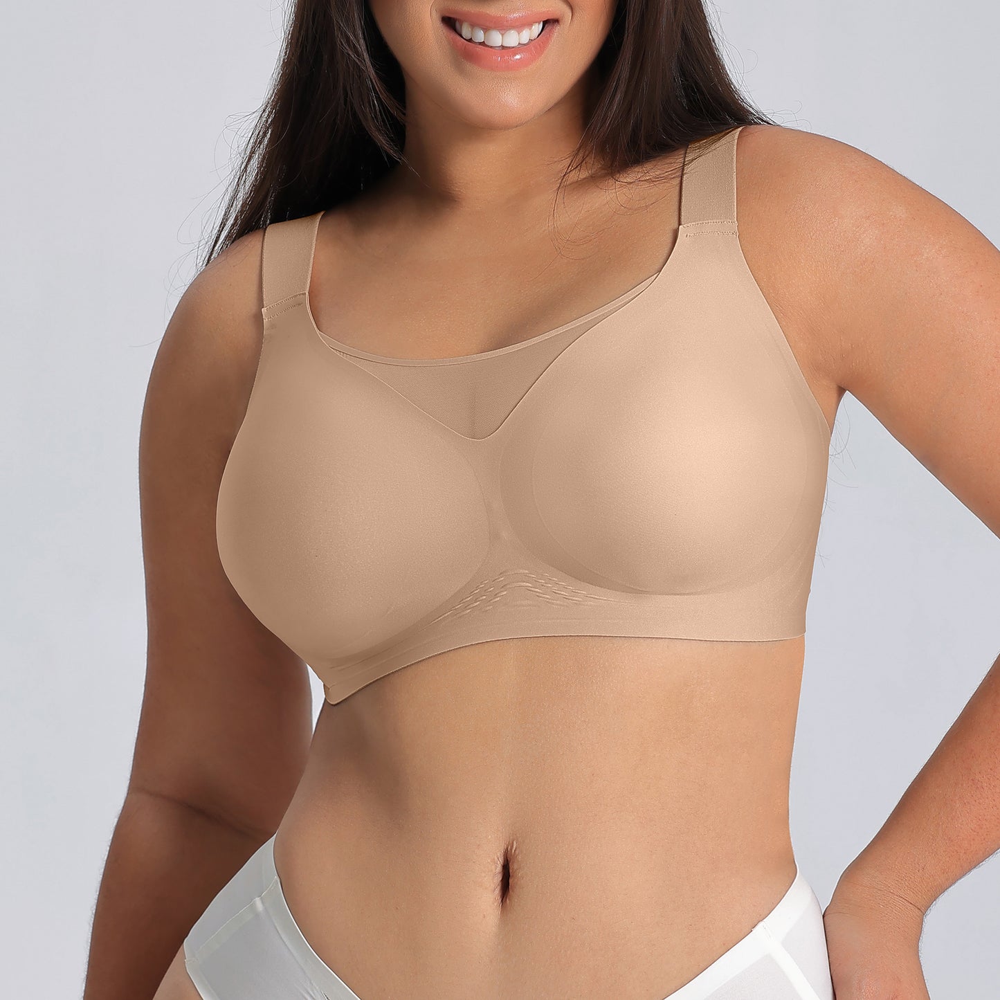 Jelly Mesh Bras with Wide Adjustable Straps