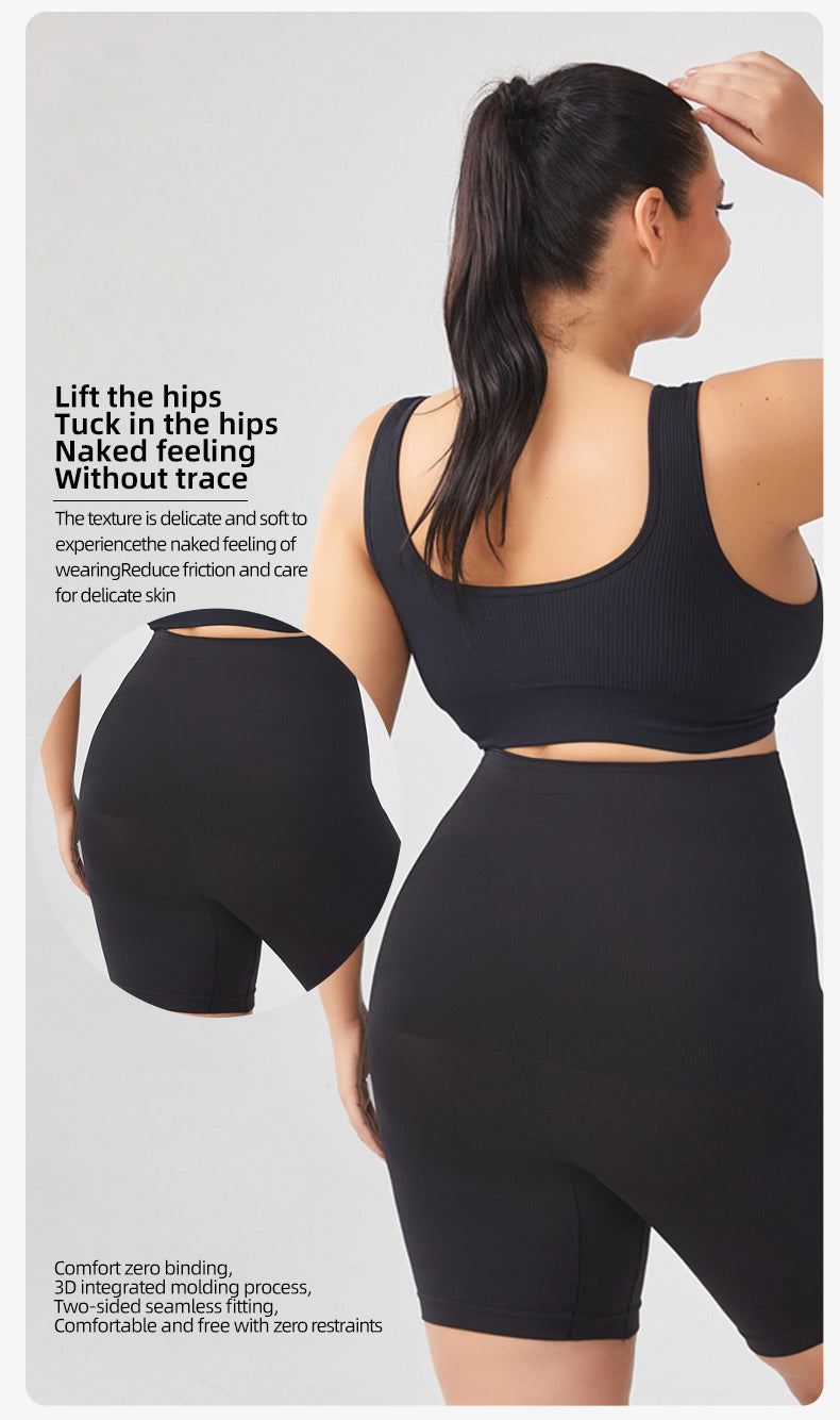 High Waist Mid-Thigh Tummy Control Bodysuit Panties