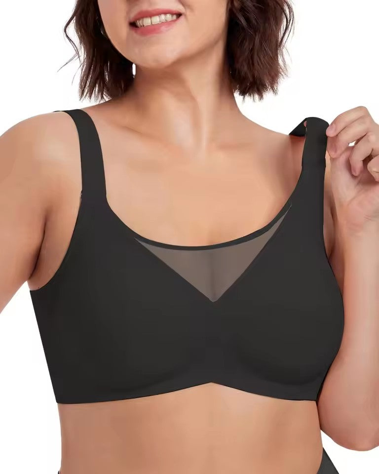 Jelly Mesh Bras with Wide Adjustable Straps