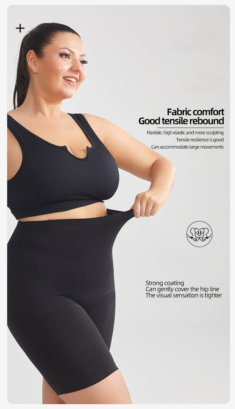 High Waist Mid-Thigh Tummy Control Bodysuit Panties