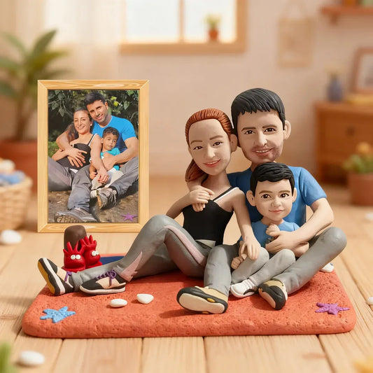 For Family Custom Doll Clay Figurines(Full body)