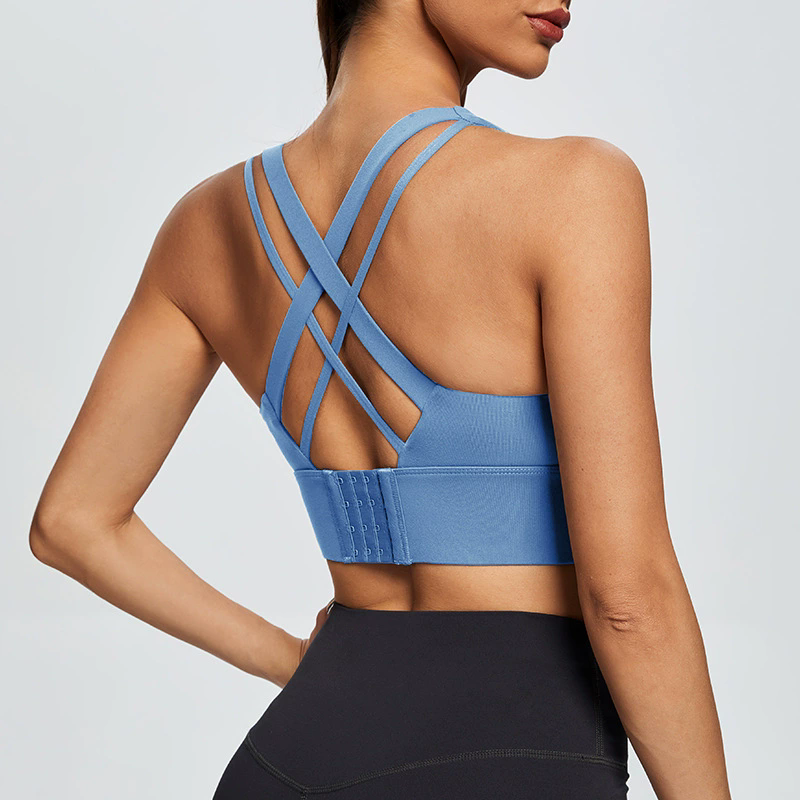 Women Sports Bras Criss Cross Back Sexy Running Bra