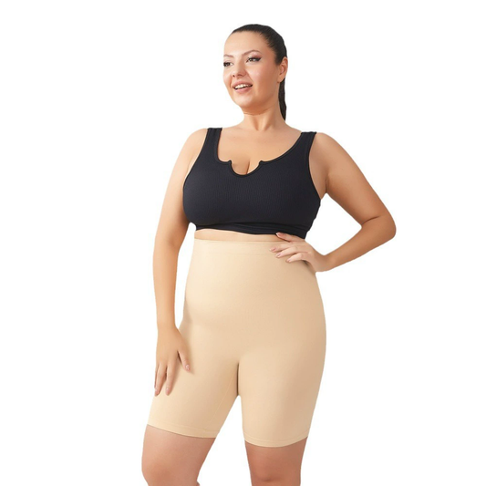 High Waist Mid-Thigh Tummy Control Bodysuit Panties Maxinry