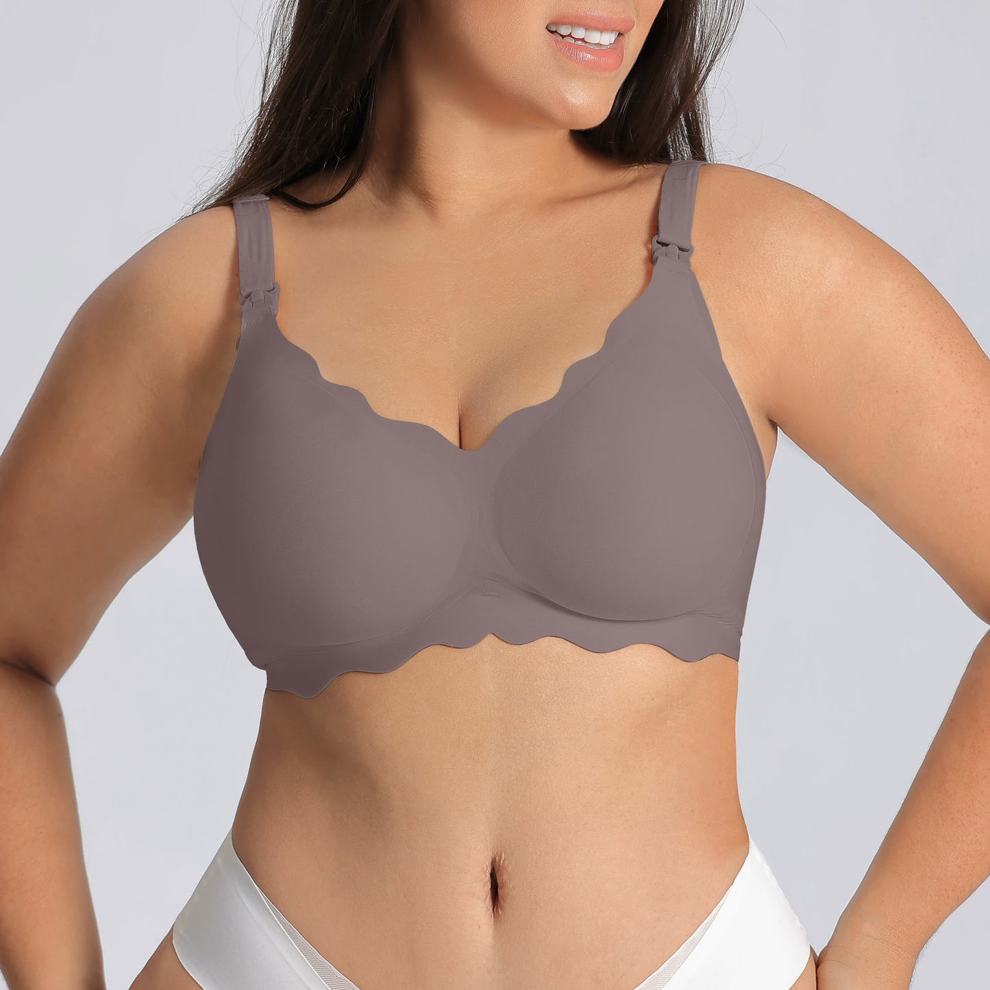 S-3XL Nursing Bras for Breastfeeding Seamless V Neck Maternity Bra