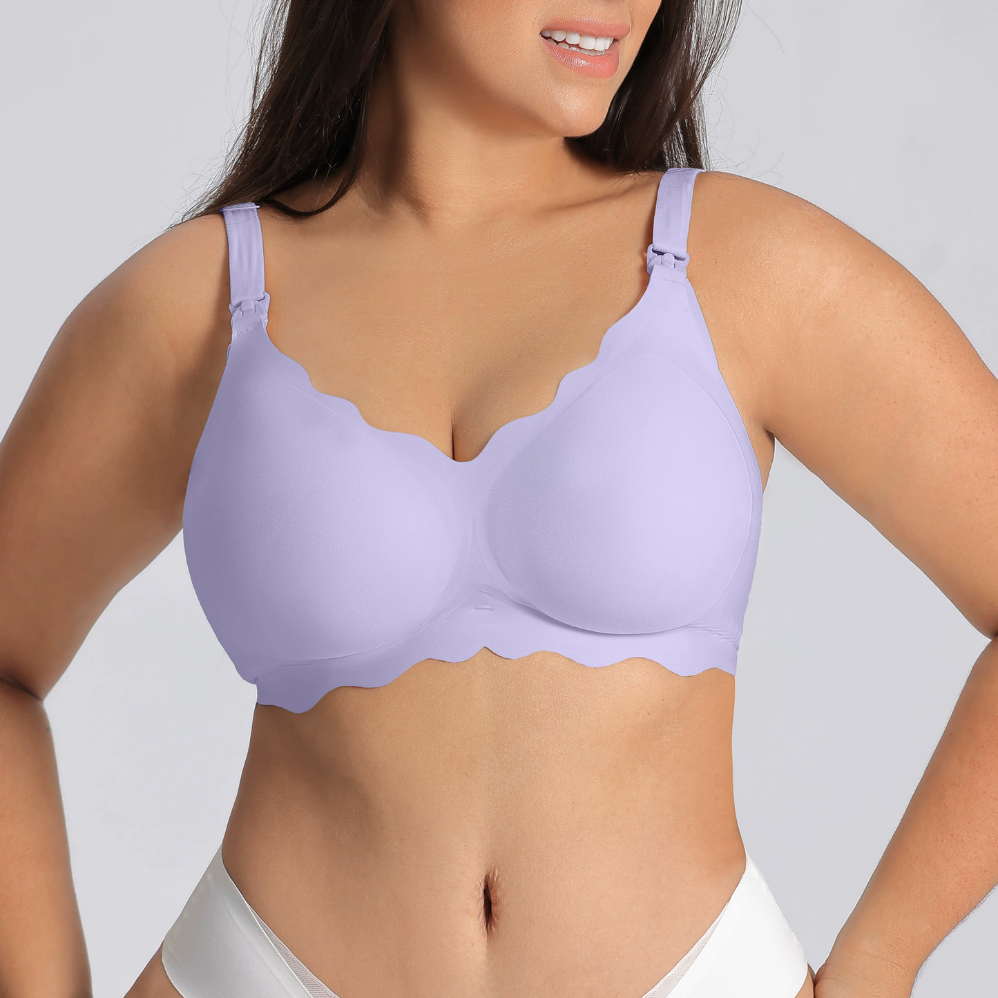 S-3XL Nursing Bras for Breastfeeding Seamless V Neck Maternity Bra