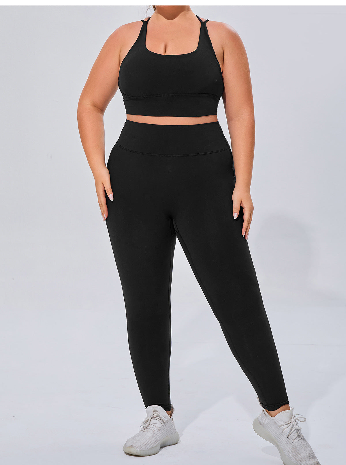 Sports Bras for Women Criss-Cross Back Padded Strappy Yoga Bra with Removable Cups