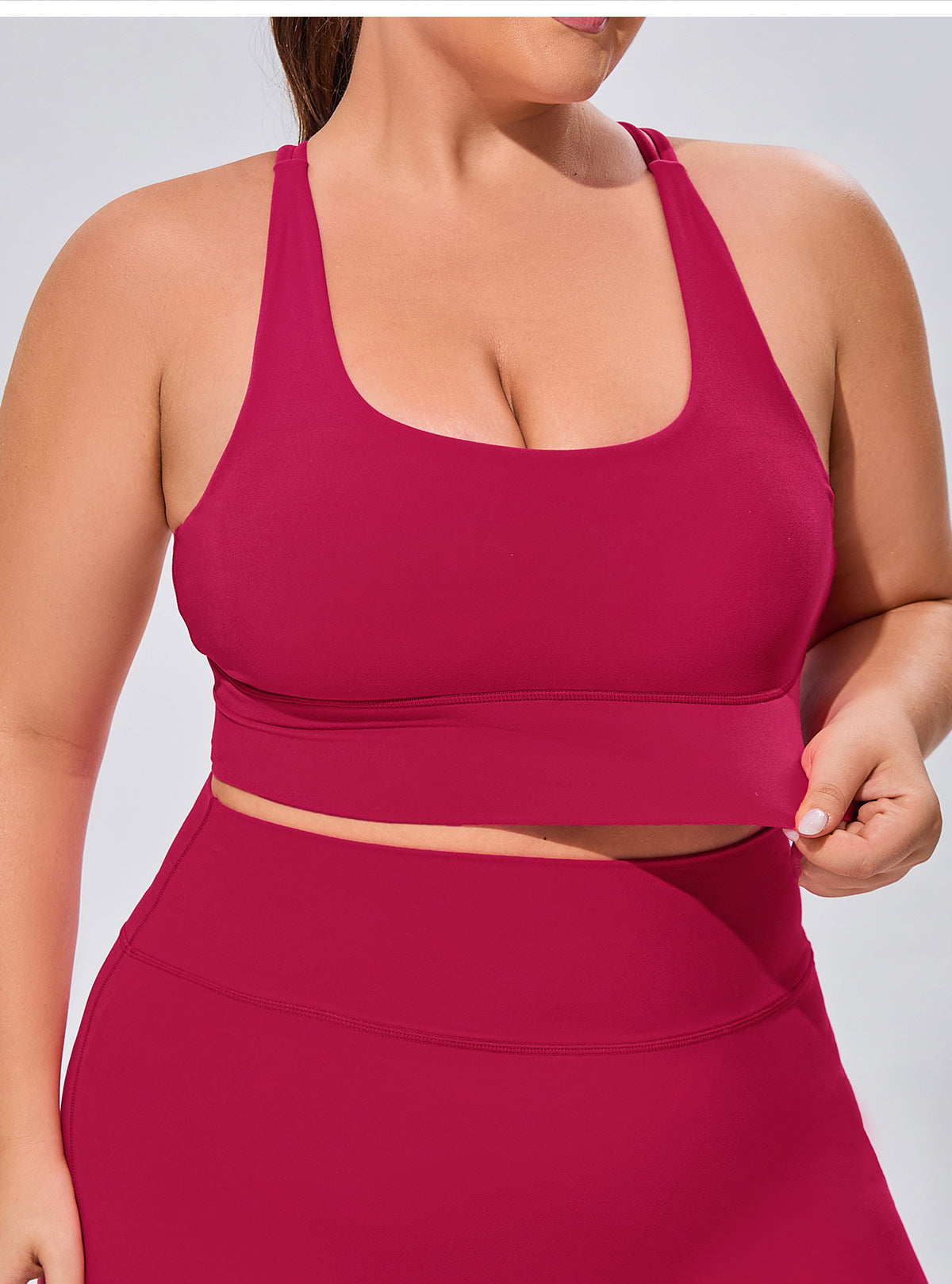 Sports Bras for Women Criss-Cross Back Padded Strappy Yoga Bra with Removable Cups