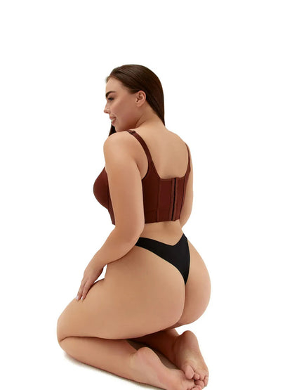 Women's Push Up Smoothing Bra Hide Back Fat Plus Size Bra