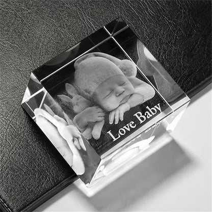 3D/2D Laser Engraved Customized Crystal Photo