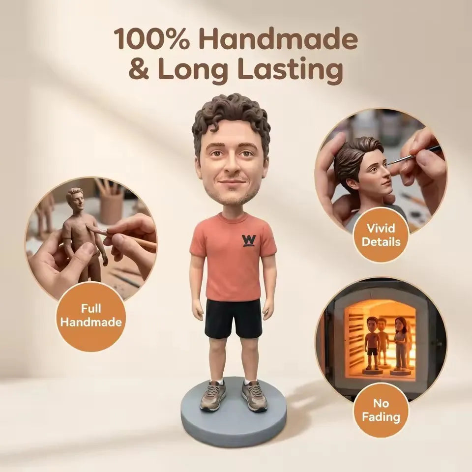 For Family Custom Doll Clay Figurines(Full body)