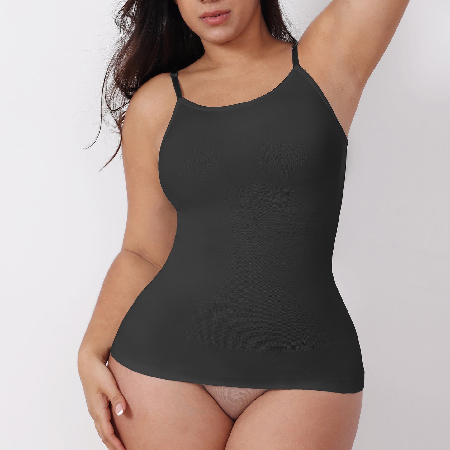 Womens Tops - Scoop Neck Tank Cami Body Shaper