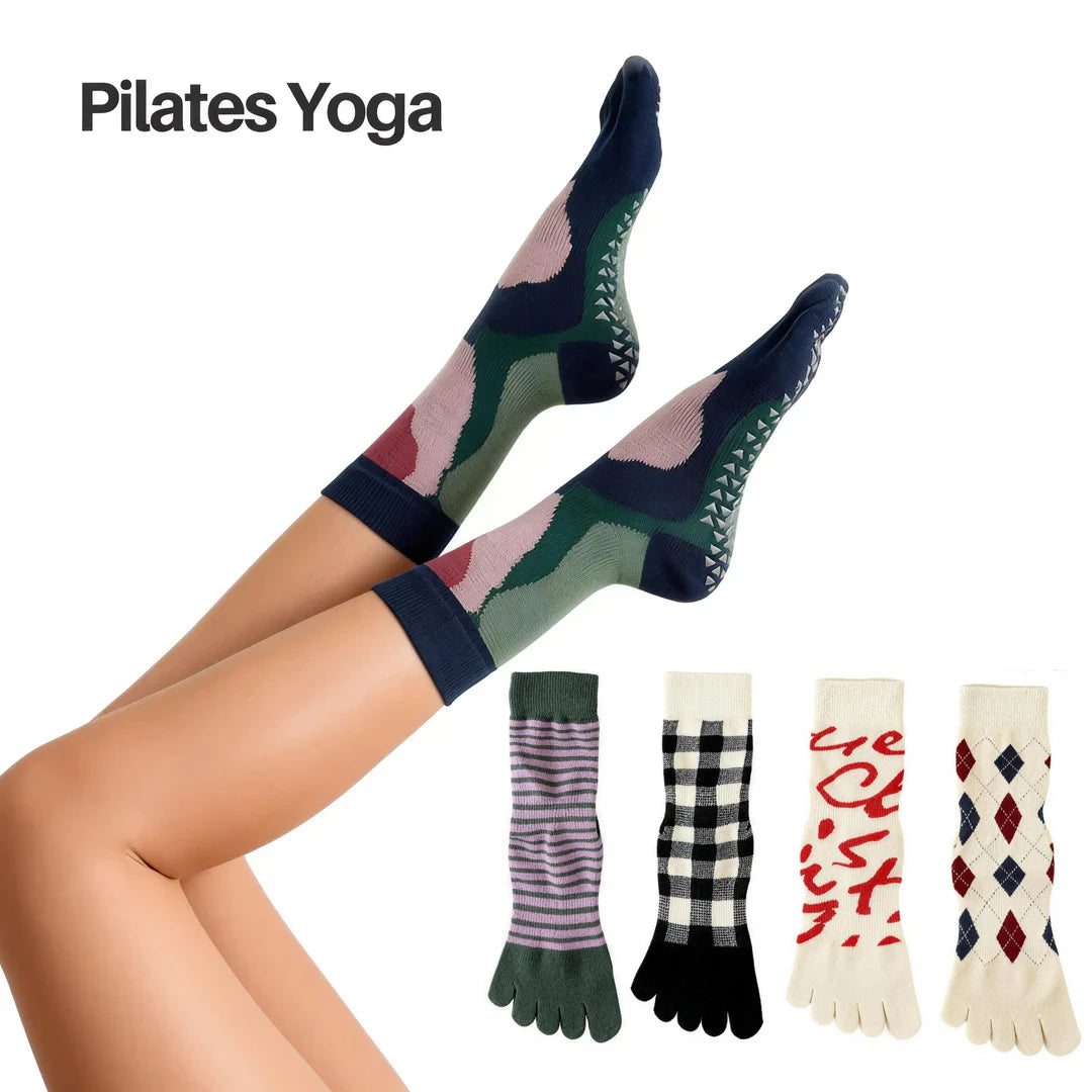 Cotton Non-slip Yoga Pilates Grip Socks