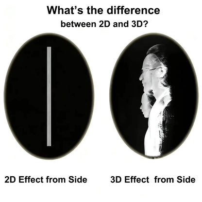 3D/2D Laser Engraved Customized Crystal Photo