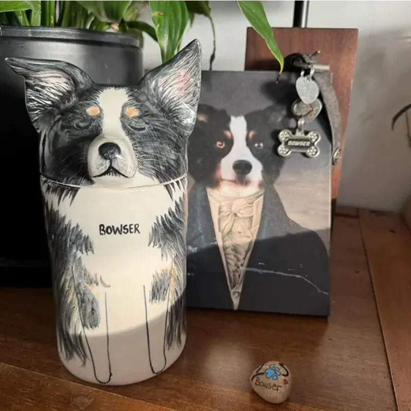 Personalized Dog Urn Ceramic Pet Urn