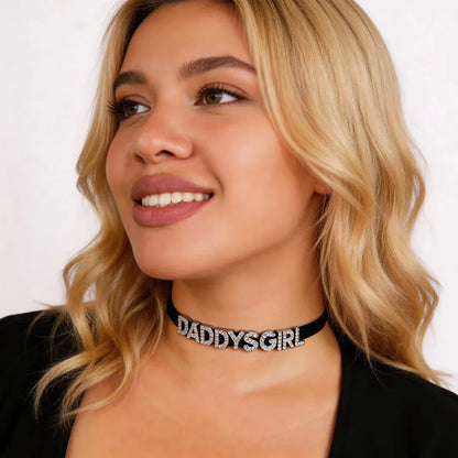 Customized Your Name PU Leather Choker Necklace