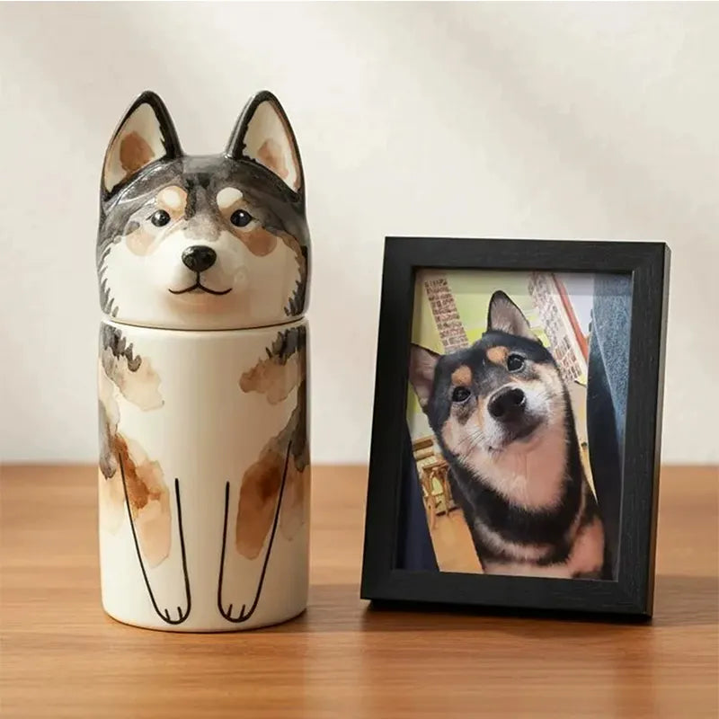 Personalized Dog Urn Ceramic Pet Urn