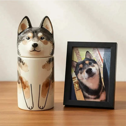 Personalized Dog Urn Ceramic Pet Urn