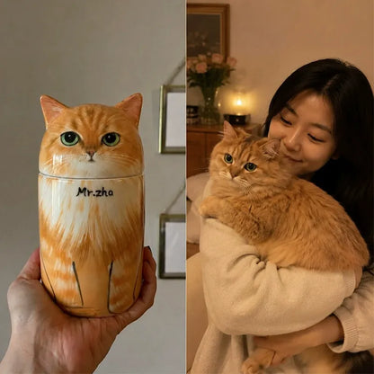 Personalized Dog Urn Ceramic Pet Urn