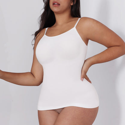 Womens Tops - Scoop Neck Tank Cami Body Shaper