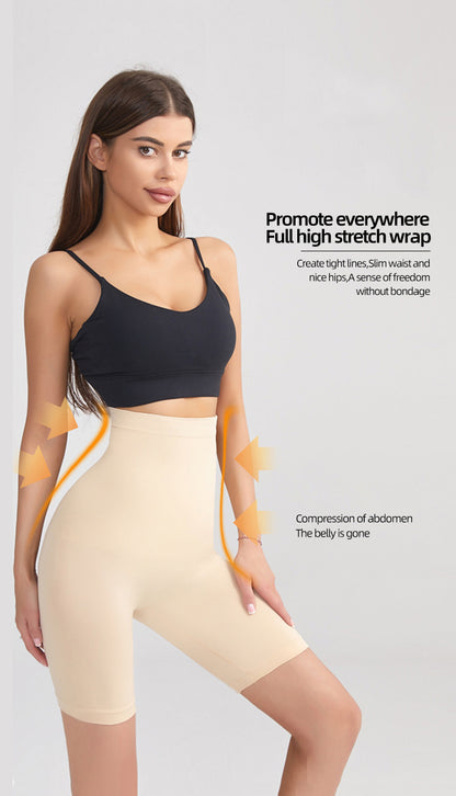 High Waist Mid-Thigh Tummy Control Bodysuit Panties