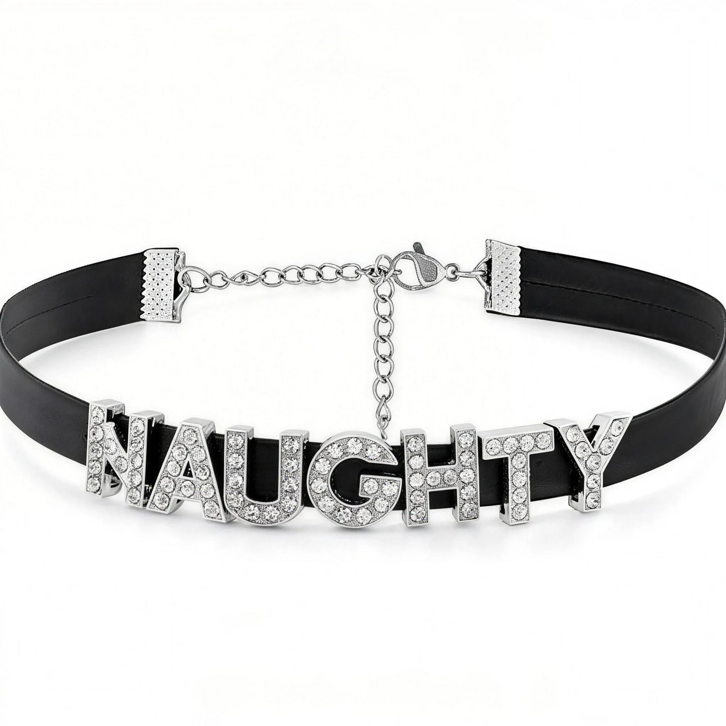 Customized Your Name PU Leather Choker Necklace