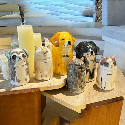 Personalized Dog Urn Ceramic Pet Urn