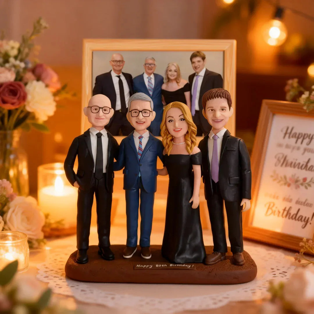 For Family Custom Doll Clay Figurines(Full body)