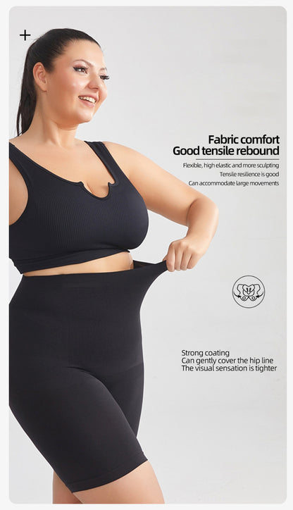 High Waist Mid-Thigh Tummy Control Bodysuit Panties