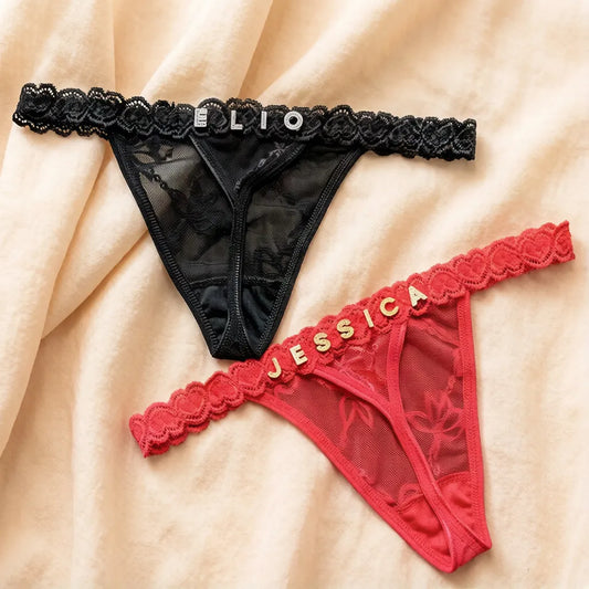 Personalized Name Thong