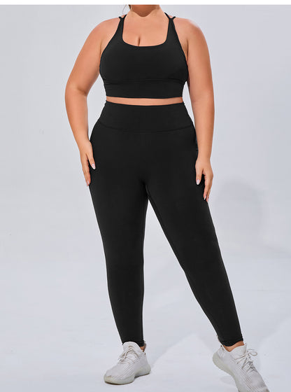 Plus Size Yoga Pants Essential High Waisted Legging for Women Workout Cycling Leggings