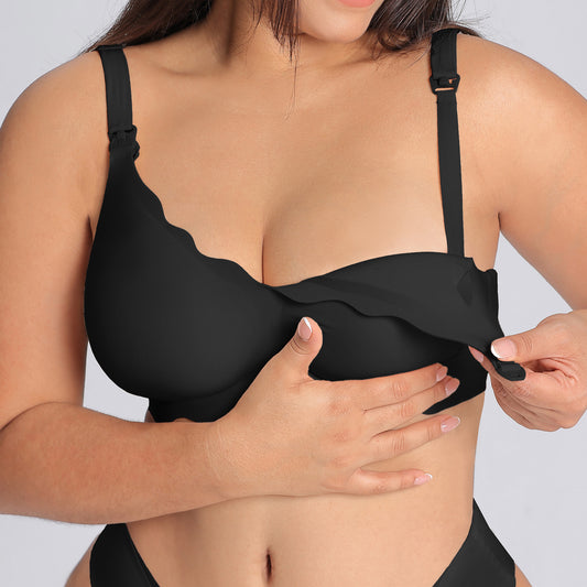S-3XL Nursing Bras for Breastfeeding Seamless V Neck Maternity Bra