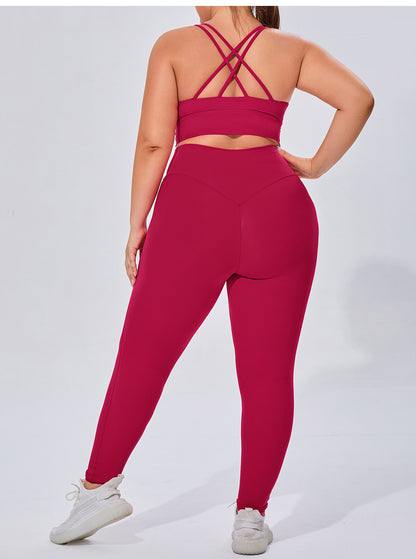 Plus Size Yoga Pants Essential High Waisted Legging for Women Workout Cycling Leggings